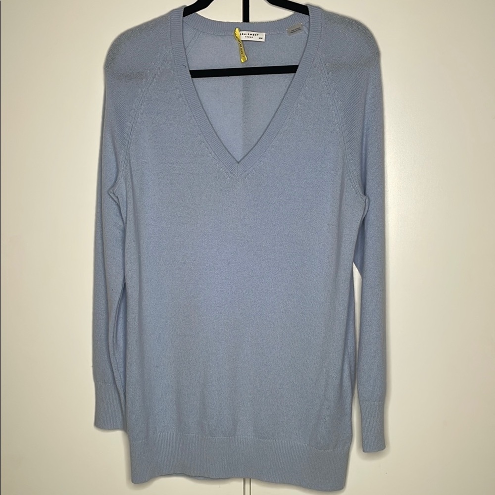 Sky blue Equipment, Size M crew neck